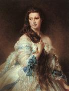 Franz Xaver Winterhalter Portrait of Madame Barbe de Rimsky-Korsakov oil on canvas